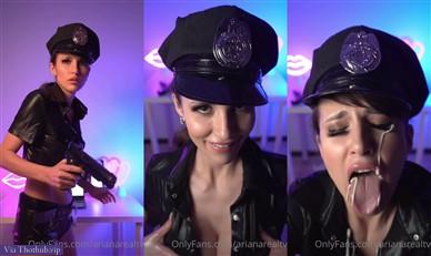 ArianaRealTV Nude Police Jerks You Off Video Leaked