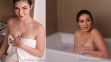 Mikaela Pascal Nude Bathtub Shower Video Leaked