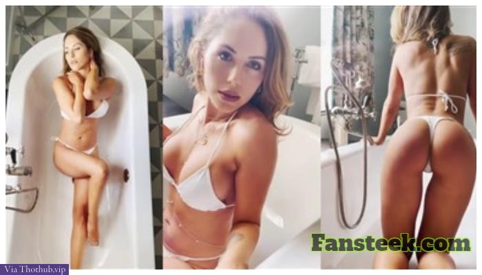 Brittney Palmer Nude White Bikini Teasing Video Leaked