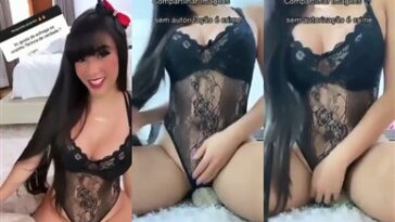 Juliana Bonde Nude Black Lingerie Teasing Porn Video Leaked