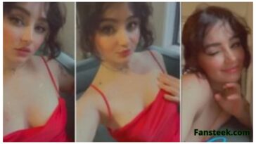 Mia Alves Teasing in Red Dress Video Leaked
