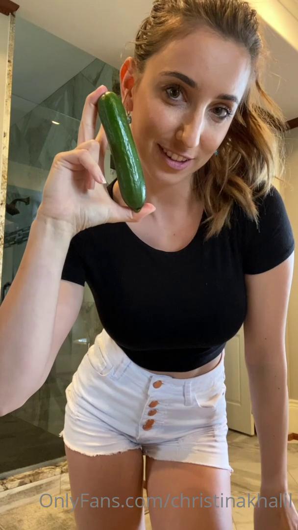 christina khalil cucumber blowjob onlyfans video leaked ALZNOK