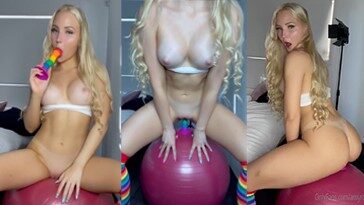 ASMR Network Yoga Ball Dildo Riding Porn Video Leaked