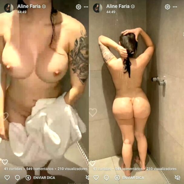 Aline Faria Nude Shower Video Leaked Thothub Leaks