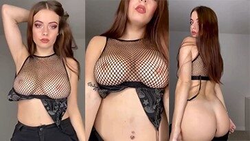 Julia Burch Nude Big Tits Fishnet Bra Video Leaked
