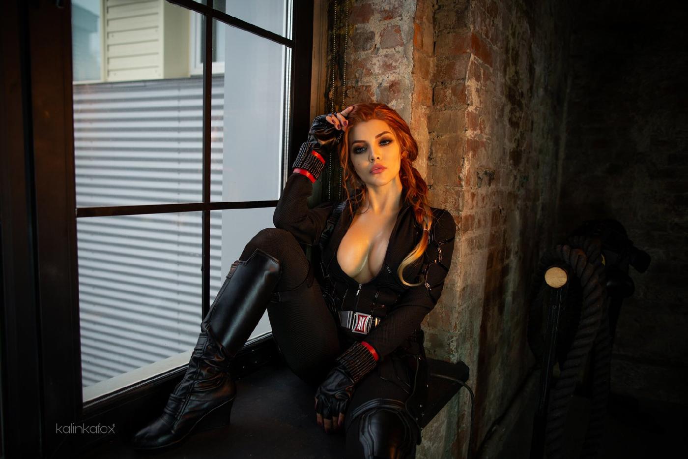 kalinka fox nude black widow cosplay patreon set leaked DLVYNV