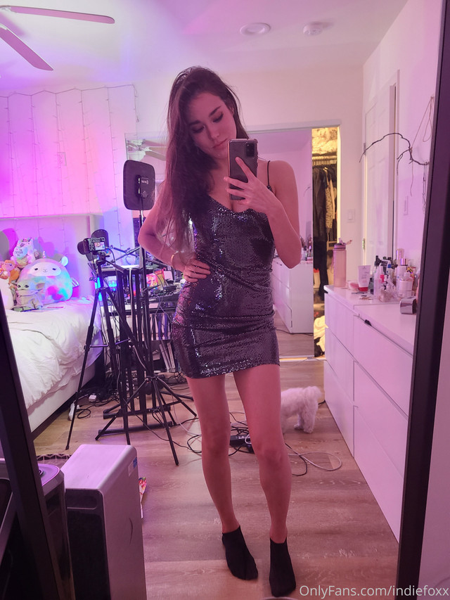 Indie-Foxx-Only-Fans-20210322-2061430492-My-bday-dress-if-you-missed-it-Lol-theres-my-stream-rig-in