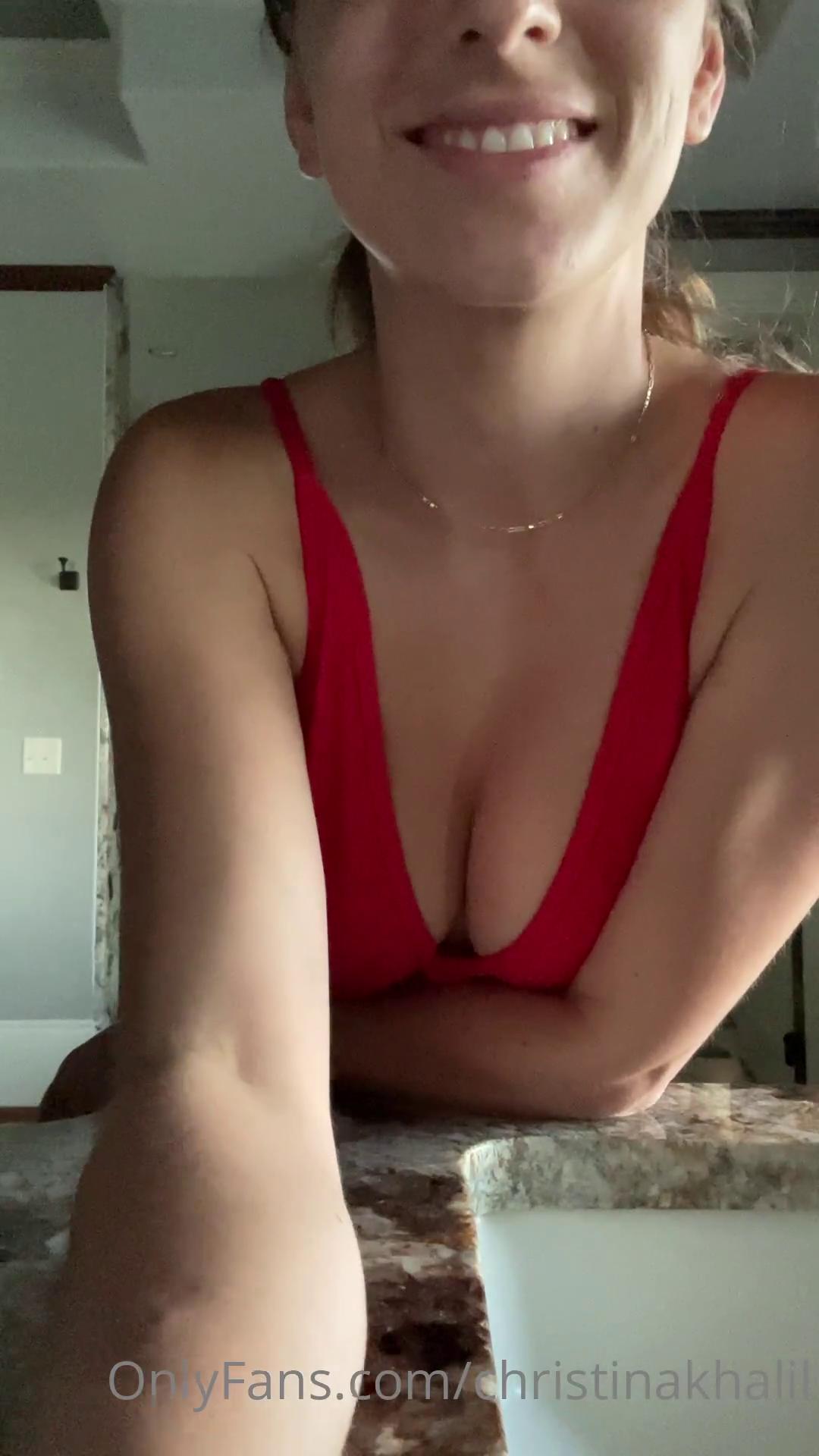 christina khalil bathing suit strip onlyfans video leaked YVCKJB
