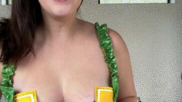 Meg turney nude bodysuit try on onlyfans video