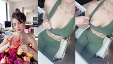 Amouranth nude nip slip while boobs squeezing pateon video leaked