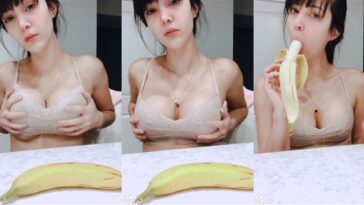 CinCinBear Nude Banana Blowjob Video Leaked