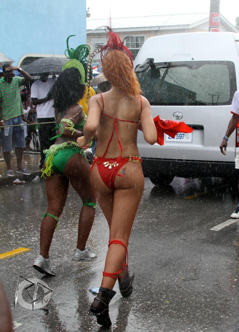 rihanna bikini nip slip barbados festival photos leaked EELEVC