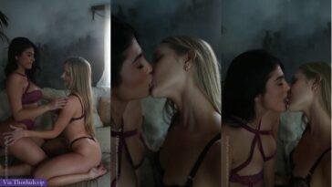Amanda Trivizas and Caroline Zalog Lesbian Kissing Video Leaked
