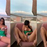 Hanna Miller Masturbation in Balcony Video Leaked 1