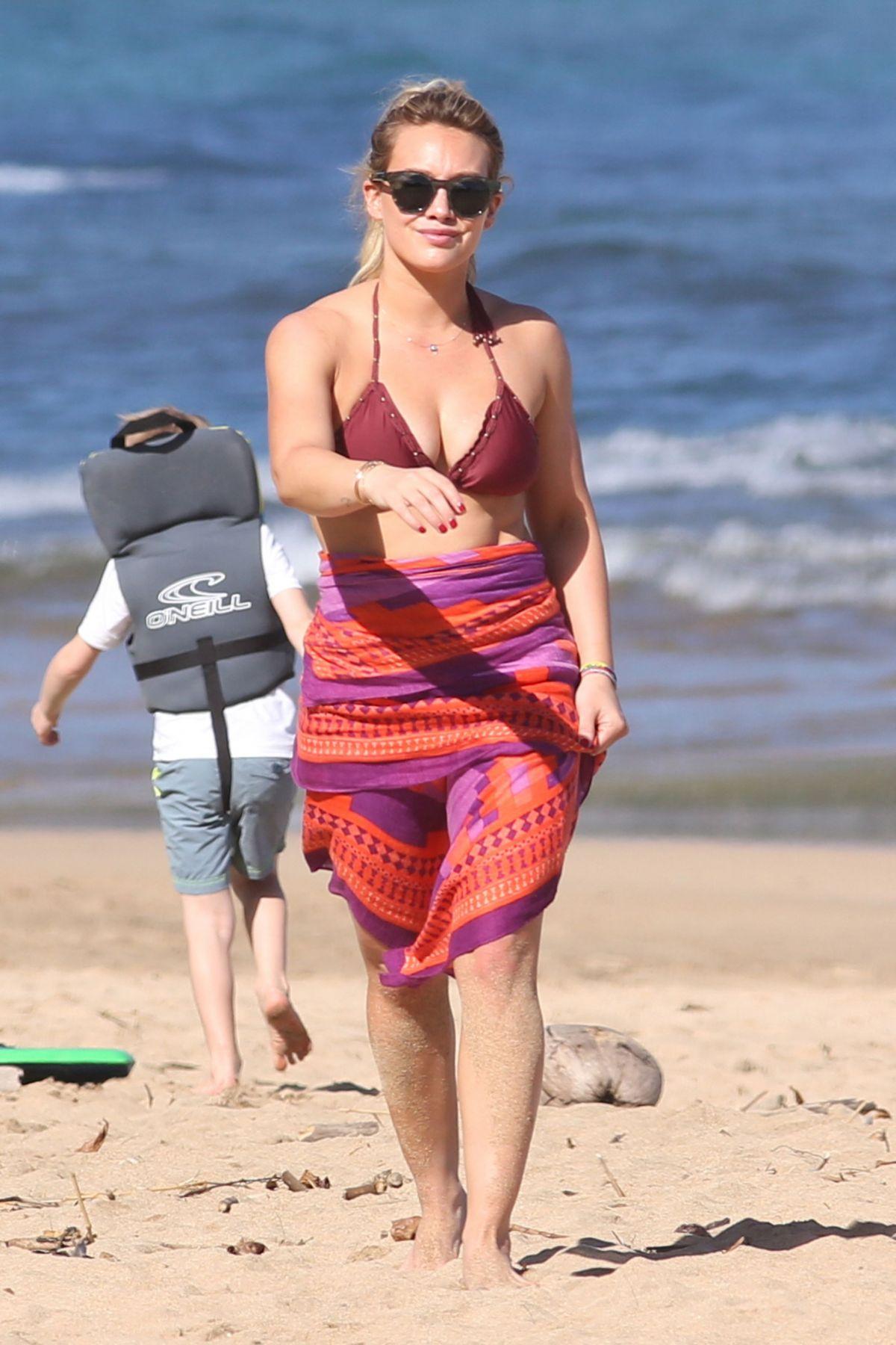 hilary duff bikini beach candid set leaked FUPUPH