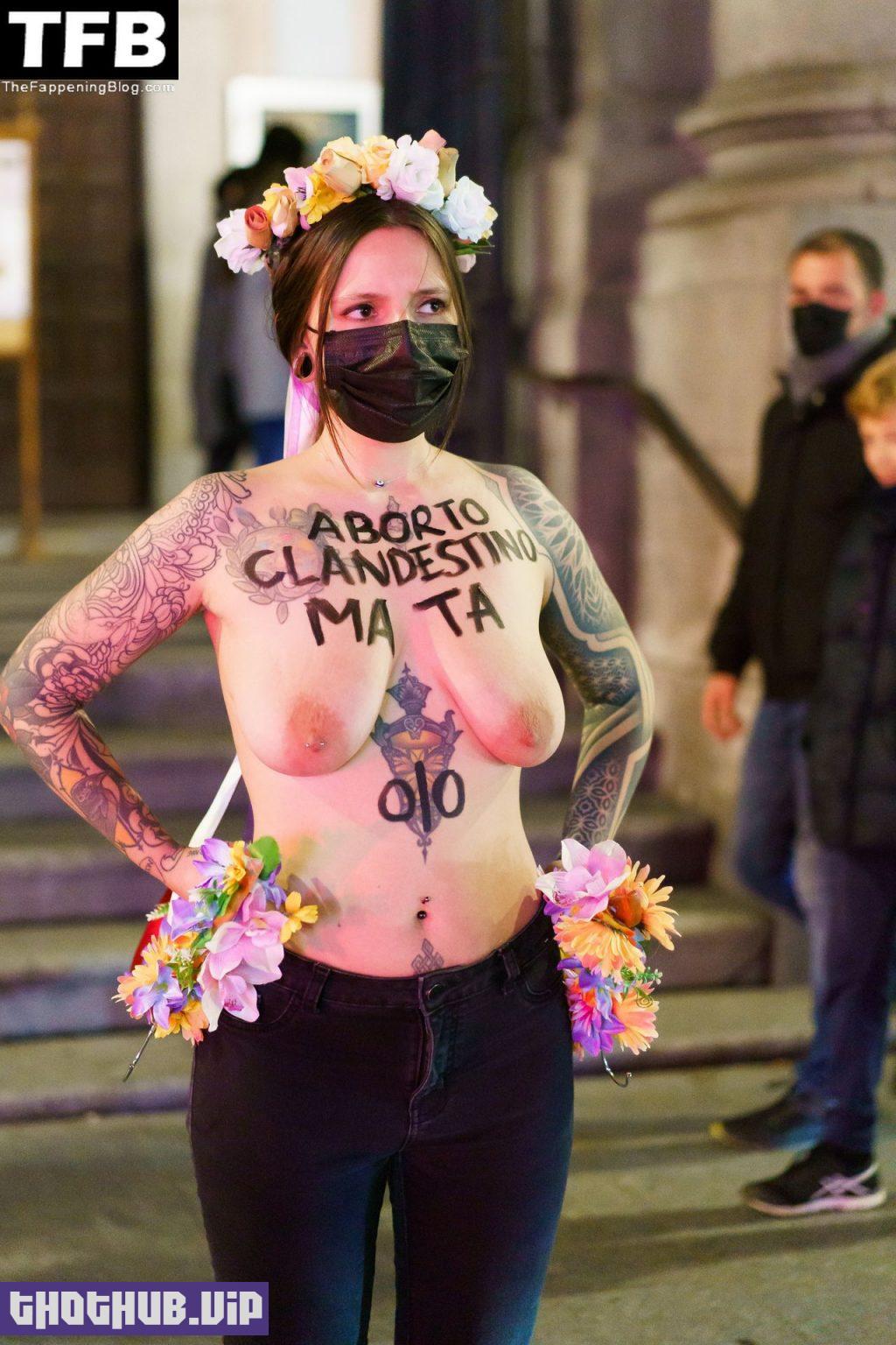 Femen Nude Protest The Fappening Blog 1