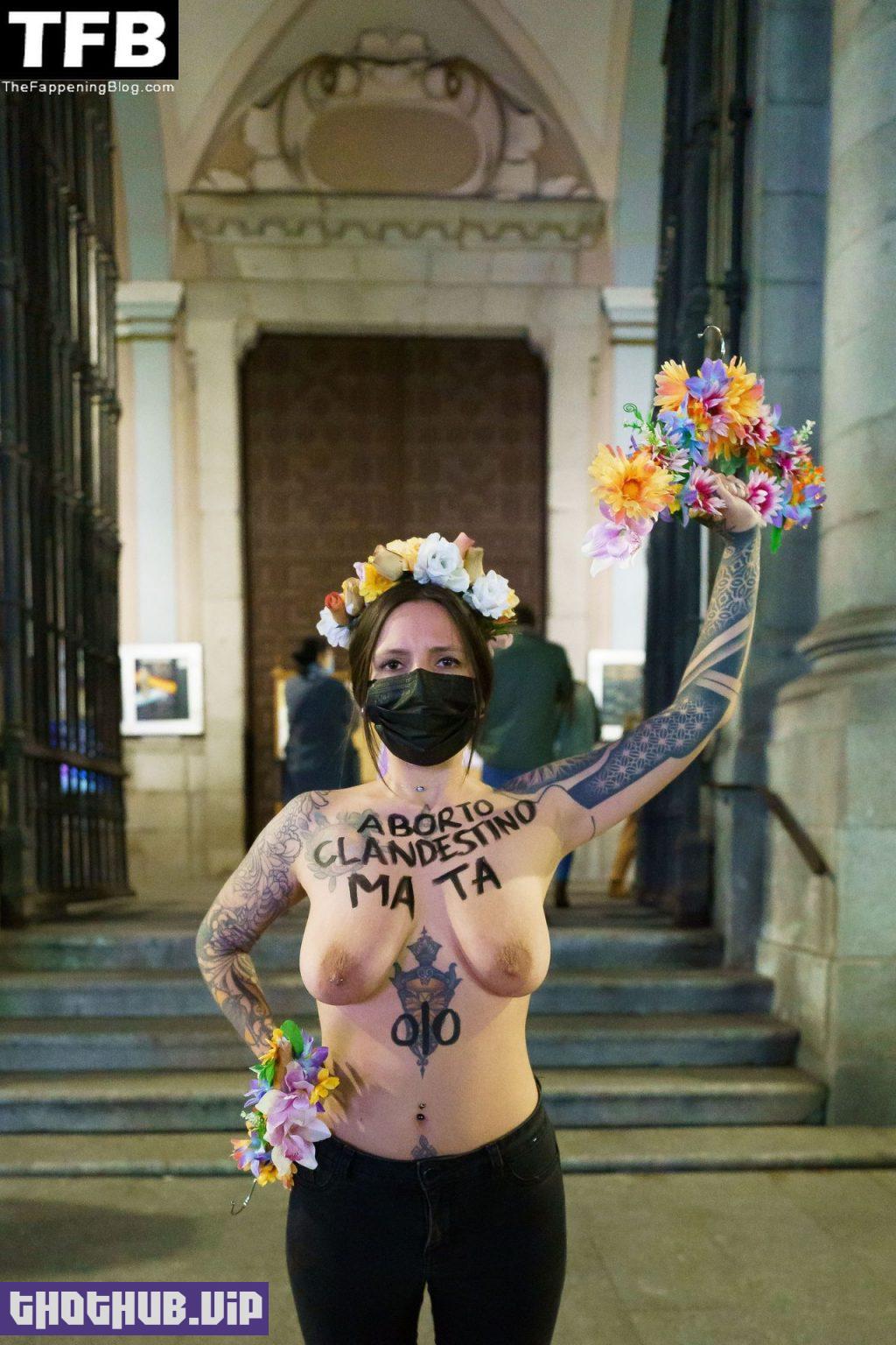 Femen Nude Protest The Fappening Blog 10