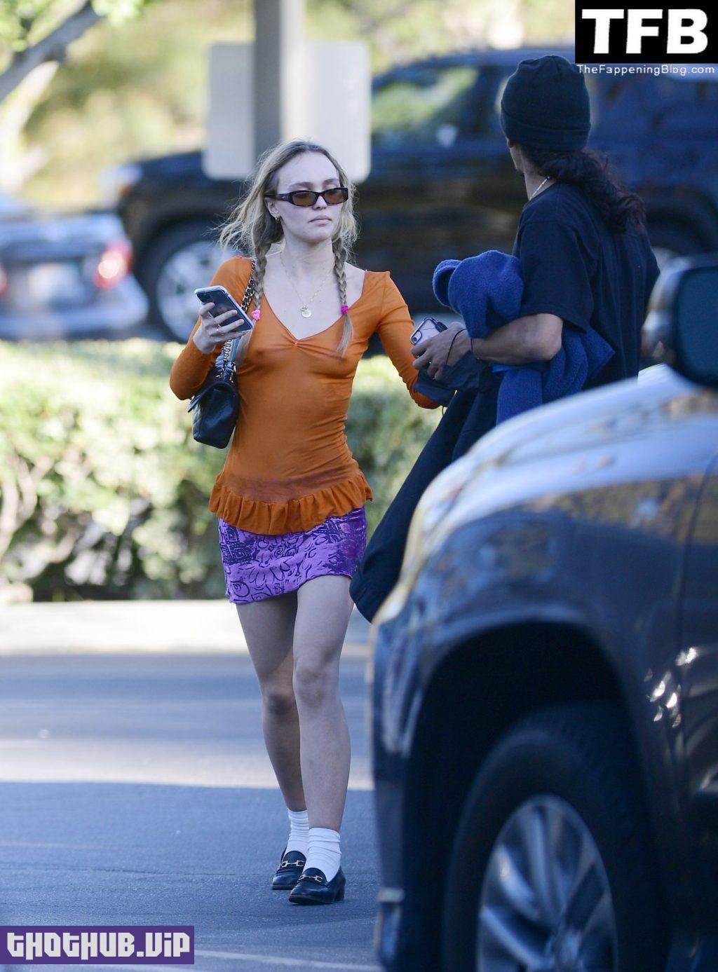 Lily Rose Depp Braless The Fappening Blog 2